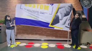 Tension Fabric Backdrop for Event Birthday Party Wedding Ceremony Banquet Decoration Aluminum Frame Portable