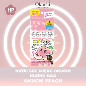 Nước Súc Miệng Hương Đào Okuchi Peach ( 1 Gói 5 Thanh)