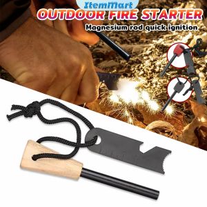 ItemMart Drilled Flint Fire Starter Camping Tool for Your Hiking and Backpacking Gear