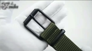 Alex Mall【COD&READY】Military Style Nylon Belt with Metal Buckle Adjustable Training Belt for Outdoor Sports and Uniform Accessories