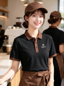 Custom Color-blocked Polo Work Uniform