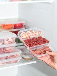 NAKAYA Food Grade Meal Prep Box Freezer Meat Storage Container Japanese Style Kitchen Organizing Tool Pure Color Children Friendly