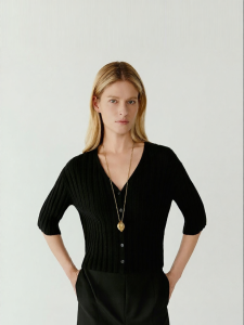 ICICLE | Fine Wool Short Sleeve Knitted Cardigan