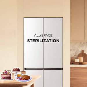 TCL ตู้เย็น Free Builtin สี่ประตู สีดำ ขนาด 18.4Q 521 ลิตรรุ่น RT52GCCDB ดีไซน์หรูหรา ระบายความร้อนด้านล่างเครื่อง Twin Eco Comp inverter ประหยัดไฟ ช่องแช่ปรับได้ ลดกลิ่นอับ เย็นเร็ว เย็นจัด เย็นทั่วถึง