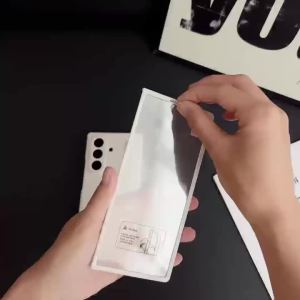 Ốp Điện Thoại Samsung Galaxy Z Fold Ultra Cao Cấp Dạng Gấp Ba Kèm Kính Cường Lực Bảo Vệ Màn Hình Trước & Bao Đựng Bút S Pen Chống Sốc Chất Liệu Nhựa