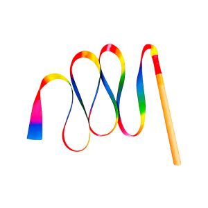 Rainbow Silk Ribbon Dance Stick Childrens Performance Props Colorful Dancing Sashes Artistic Gymnastics Accessories