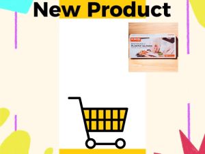 Krischef Disposable Glove 100pcs Sarung Tangan Plastik Bening Transparan Untuk Masak Pekerjaan Pelindung Tangan Krisbow Gloves