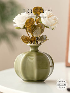 จิบจับดอกไม้สไตล์จีน ตุ๊กตาดอกไม้ขนาดเล็ก เครื่องประดับตกแต่งบ้านสไตล์หรูหรา ใช้ในห้องนั่งเล่น วัสดุเซรามิก