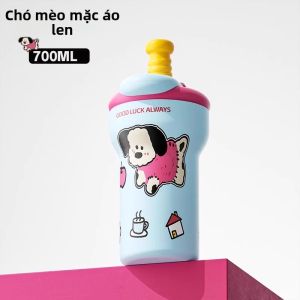 CHICU TOM | Bình giữ nhiệt lõi gốm có ống hút cho phụ nữ