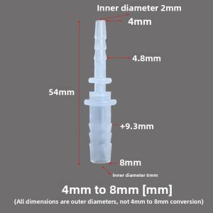 Plastic Direct Head Adapter Pipe Fitting Elbow Connector Hose Joiner Soft Tube Tower Link Mechanical Hardware Accessory