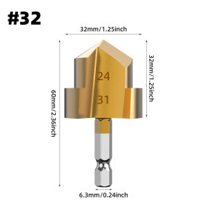 HUHAO | HUHAO PPR Lifting Drill Bit 20/25/32mm Hex Shank Hole Opener Core Drill Bits for Water Pipe Reaming Drilling Tool Stepped Drill