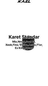 Karet Tahanan Standar Yamaha Tengah Mio & Force 1 & RX King New & NMax & Xeon & Alfa & Champ & Sigma & Vixion & Aerox & Soul GT & F1Z & F1ZR Ganjel Bantalan Setandar