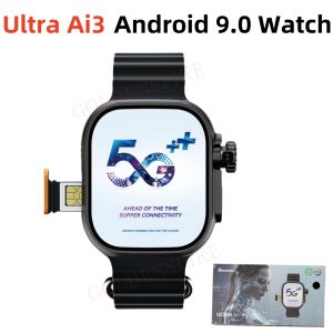 Microwear Ultra ai3 Smartwatch 4G Android Amoled HD Camera GPS WIFI Google Play Store APP Download Game Bluetooth Smart Watch