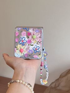 Huawei PuraX Xiaomi MixFlip2 Honor MagicV Flip Phone Case Bracelet Lanyard Integrated Foldable Screen Protective Cover