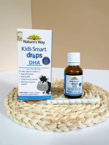 [Nhập khẩu chính ngạch] Natures Way Kids Smart Drops Dha bổ sung DHA EPA tốt cho não bộ mắt và hệ thần kinh lọ 20ml
