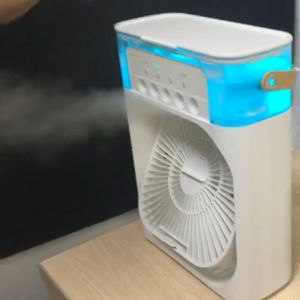 【LIFE OS】Multifunction Fan USB Mini Electric Fan Conditioner Humidifier Fan Air Cooler For Summer Cooling Fan Portable Air Conditioner Air Cooler Portable Air Conditioner 6 Inches Air Conditioner Cooling Fan With 5 Sprays HA1002