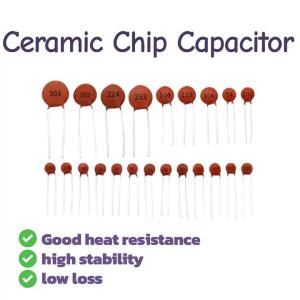20Pcs Ceramic Capacitor 50V 1pF ~ 100nF 0.1uF 104 4.7PF 10PF 22PF 33PF 47PF 100PF 101 220PF 221 330PF 470PF 1NF 103 47NF 473