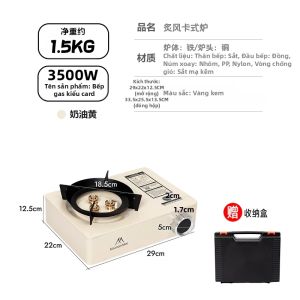 Mountainhiker | Bếp Gas Du Lịch Ngoài Trời Mountainhiker 3500W Công Suất Cao Chống Gió Di Động Dùng Cho Dã Ngoại Nấu Ăn Gia Đình