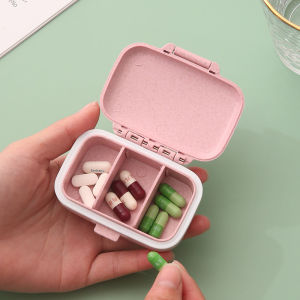 Mini Portable Pills Organizer Case 3 Grids PillBox Tablet Storage Container Weekly Medicine Pills Box Pill Case Drug Dispense