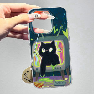Cartoon Animal Cute Cat Girls Women Phone Case For iPhone 17 Air 16 16e 15 14 13 12 Pro Max 7 8 Plus X XS XR SE 2022 2020 Cover