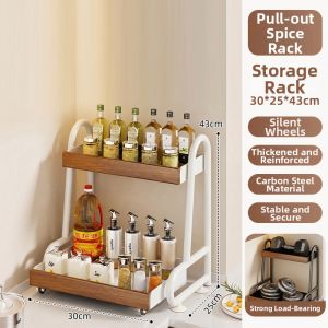 evesigar | Pull-Out Spice Rack Organizer