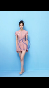 Bộ Đồ Bơi Nữ Tập Gym 1 Mảnh Ngắn Tay YUKE 25202