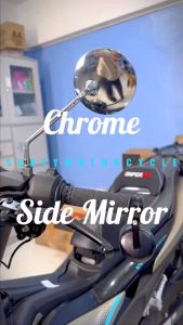 Motorcycle 10MM Shark King Honda Side Mirror Round Stainless Aluminum Alloy