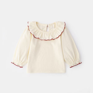 Autumn Mushroom Pattern Princess Dress for Baby Girls Cotton Sweet Style One Year Old Birthday Ceremony Dress Childrens Clothing