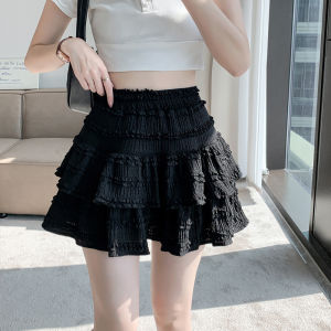 Váy Ngắn Phong Cách Ballet Cạp Cao Cho Nữ Váy Ngắn Phong Cách Công Chúa Ngọt Ngào Màu Trơn Phong Cách Hàn Quốc Mùa Đông 2023