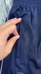 Quần dài thể dục học sinh 1 sọc nam nữ – vải thun cào thoáng mát có túi khóa kéo mặc đi học đi chơi