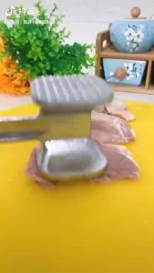 Meat Tenderizer Hammer Double Sided Meat Tenderizer- All Aluminum Meat Hammer Meat Mallet Tool for Pounding and Tenderizing