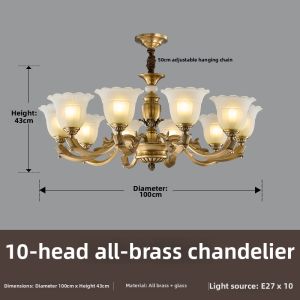 GELAIYA | Retro Vintage Copper Chandelier