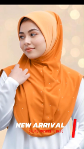Sarima Moscrepe Batu Tabur | Tudung Sarung Moden Size S hingga XL | Material Premium & Elegan