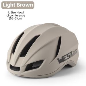 WEST BIKING หมวกกันน็อกขี่จักรยานหมวกกันน็อคเต็มใบแบบบูรณาการน้ำหนักเบามาก E-Bike จักรยานยนต์หมวกกันน็อคสำหรับทุกเพศหมวกกันน็อคกีฬา54-61ซม. ปรับได้