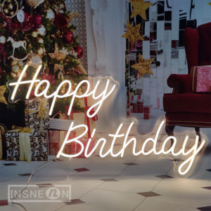 Neon Sign LED Birthday Party  Happy Birthday Wall Decor Room Decor LED Light Signs Neon Lights Home Decoration Lamp USB-powered