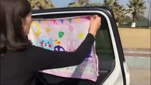Car Sun Shade UV Protection For Kids Children Front Back Windshiel Curtain Side Window Adjustable Styling Auto  Sunshade Summer