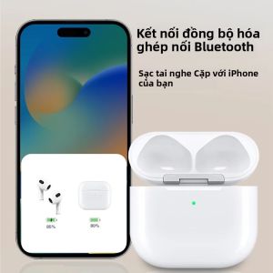 Hộp Sạc Thay Thế Cho AirPods 4 Tai Nghe Nguyên Bản Tương Thích Có Chức Năng Tương Tự Như Hộp Sạc Chính Hãng Cho AirPods 4 Đích Thực