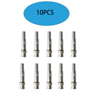 10pcs BNC/Q9 Durable Soldered Connectors for 75-3/4/5 Coaxial Cable Signal Transmission/ CCTV Security Systems/Camera Connection