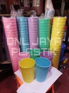 6Pcs Gelas Plastik Murah Tebal Motif I love u