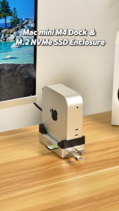 Acasis M-ac mini M4 Dock at Stand na may 8TB M.2 NVMe SSD Enclosure