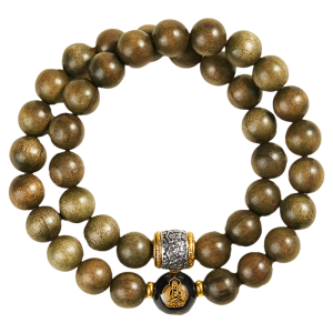 FUJINJIA | Natural Camphorwood Antique Sinker Wood Zodiac Bracelet