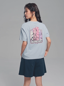 Giordano Women Marvel Collection Boyfriend Fit Printed T-shirt