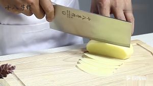 Elite Kitchen - ShiBaZi Wooden Handle Sharp Kitchen Knife Cleaver Slicing Chopping Boning Knife Cutting Knife Wood Handle Pisau