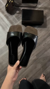 ( New chuẩn size) Dép nữ đế bệt mũi vuông thiết kế sang chảnh nhẹ nhàng hot trend YU86