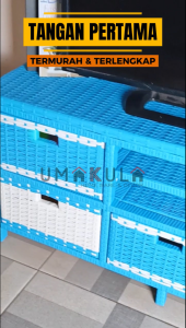 Rak Lemari Rotan Sintetis 5 Laci Buffet Bufet Meja TV 43 inci Ruang Tamu Minimalis Murah Terbaru