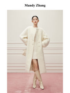 Soft Warm Elegant Style Long Winter Coat Cashmere