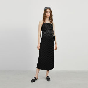 EMXEE | Maternity Dress Chessboard Design Halter Mid Length Summer