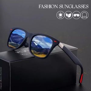 Vintage Square Sunglasses Driver Glasses Fishing Riding Driving Outdoor Fashion Sports Shade Glasses UV400 Protection Eyewear