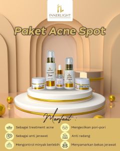 INNERLIGHT SKINCARE BPOM ORIGINAL PAKET WHITE SECRET - ACNE SPOT - EXPERT INERLIGHT