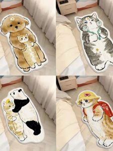 New Cute Plush Carpet Bathroom Anti-Slip Washable Bedroom Bedside Rug Modern Simple Style Machine Washable Customizable Carpet